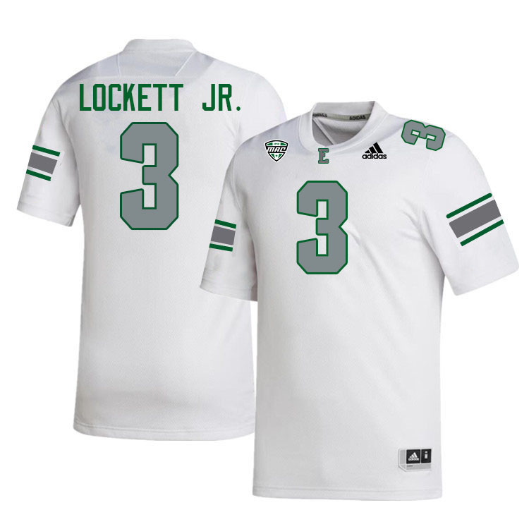 Terry Lockett Jr. Eastern Michigan Jersey,Eastern Michigan University Eagles Football Jersey-White